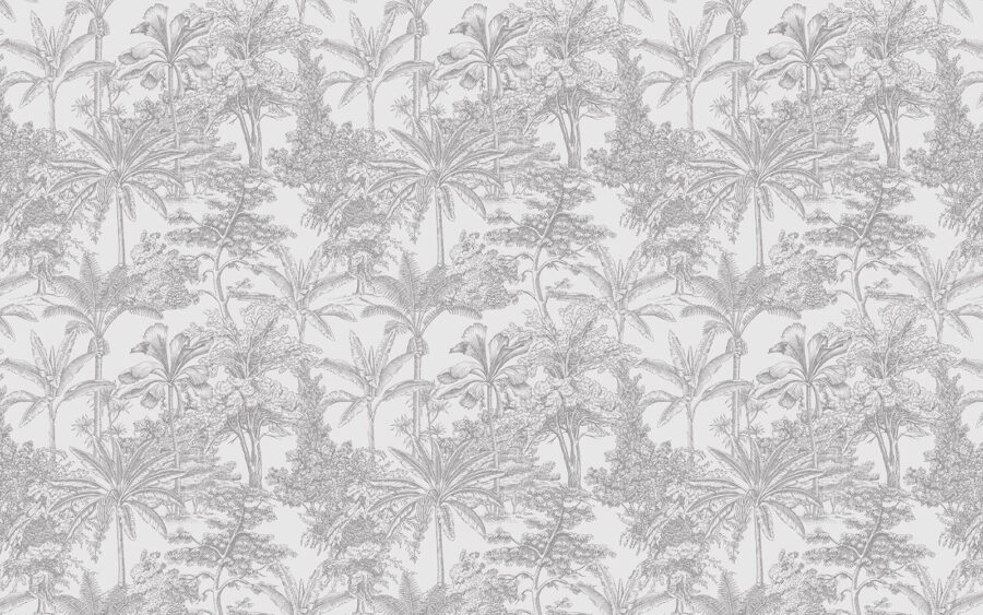 Pattern of palm trees