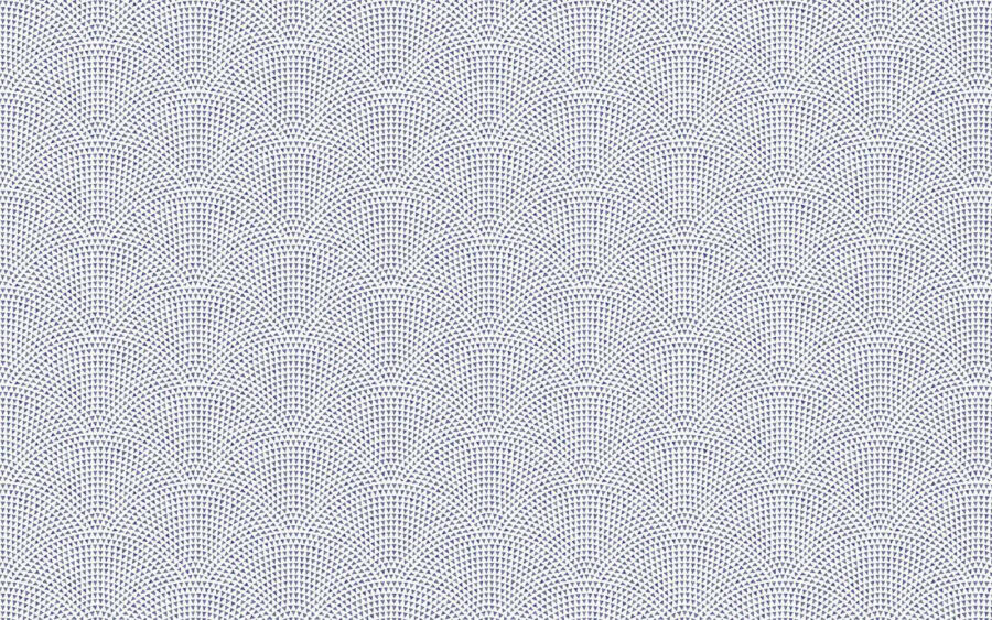 White background with blue dots