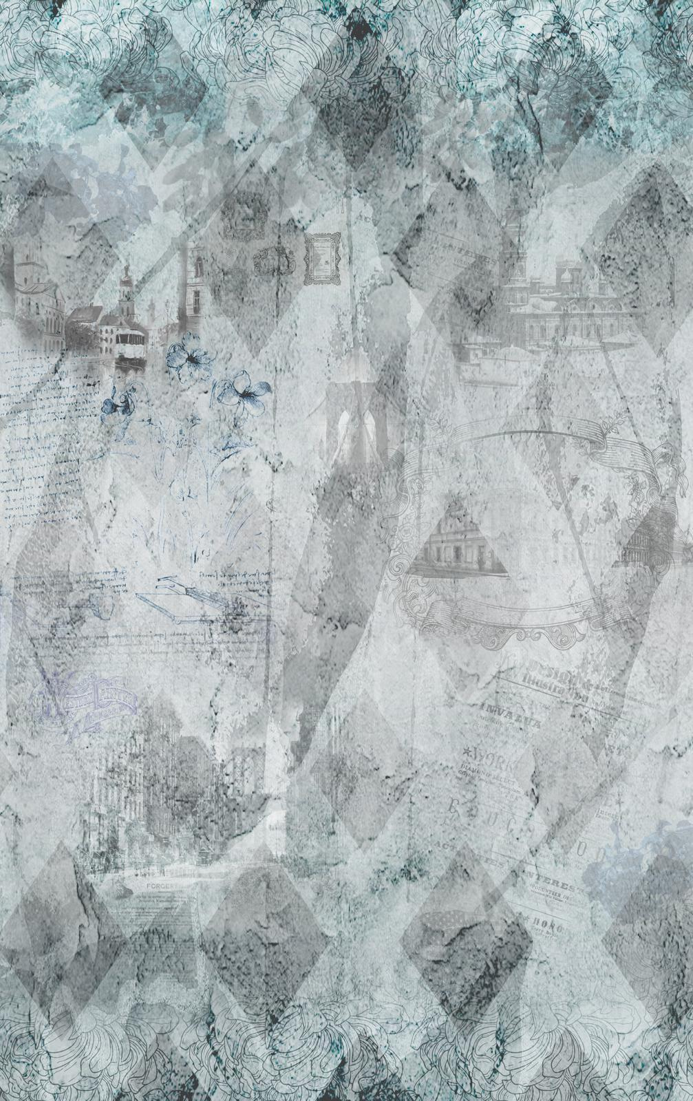 Grey and white wallpaper with drawings u68154p - Grey and white wallpaper with drawings - tegory