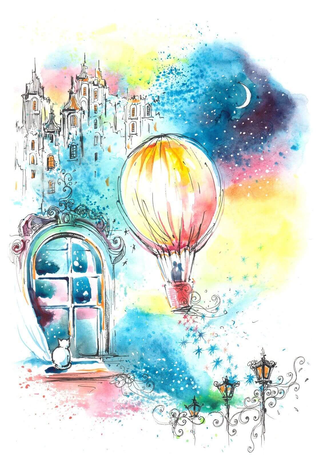 u67978p - Hot air balloon in the sky - tegory