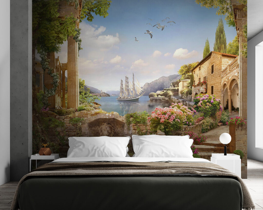 u67847pib84 1024x819 - Stone building with a boat in the water - tegory