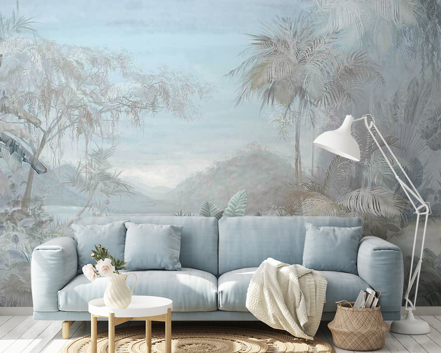 u67284pig14m - Painting of a landscape with trees and plants - tegory