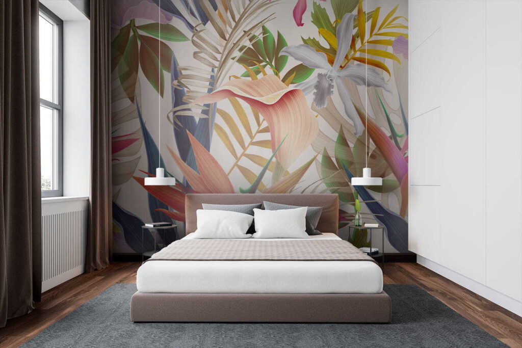 Vibrant tropical foliage in harmony