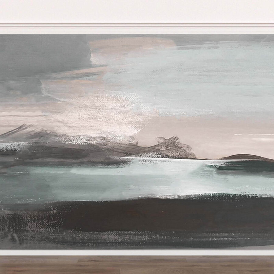 Painting of a body of water
