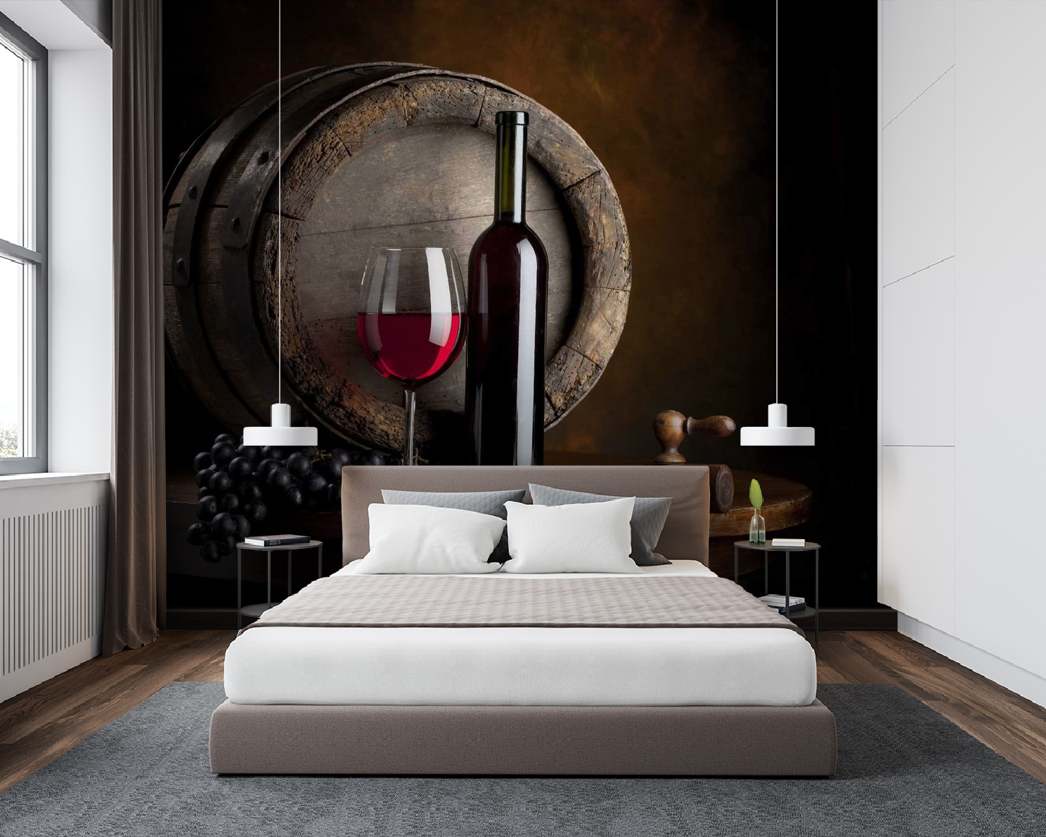 u65206pib94m - Wine bottle and glass on a table - tegory