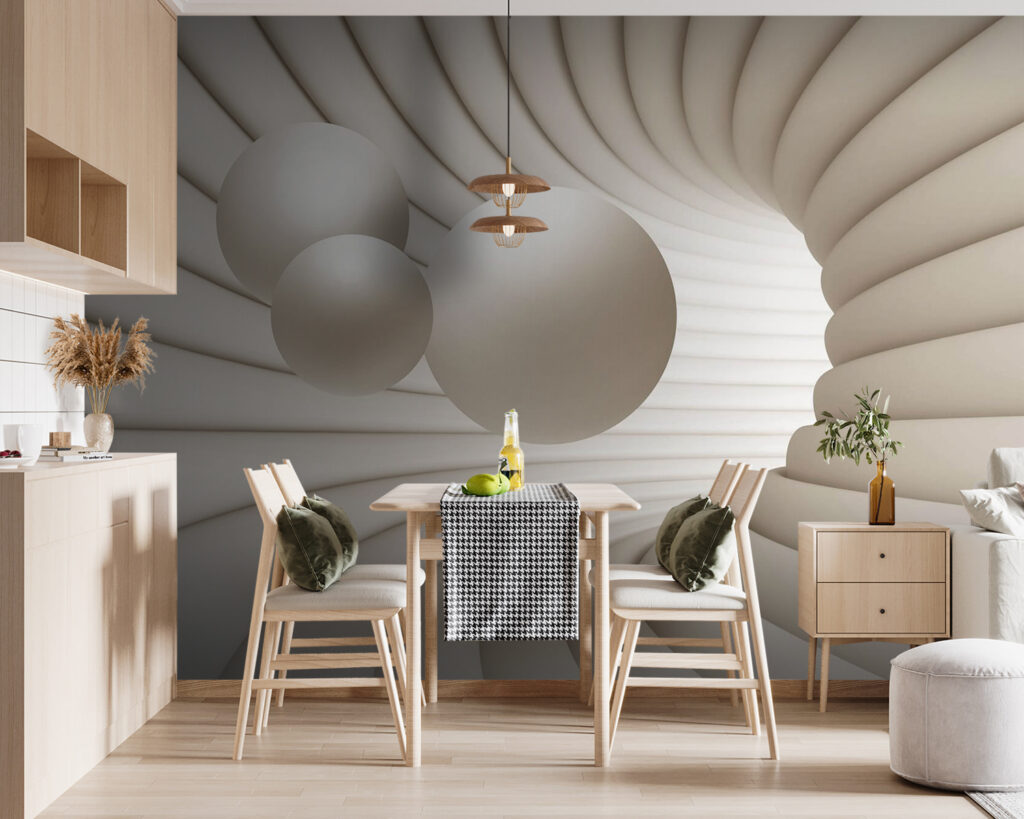 White circular object with balls