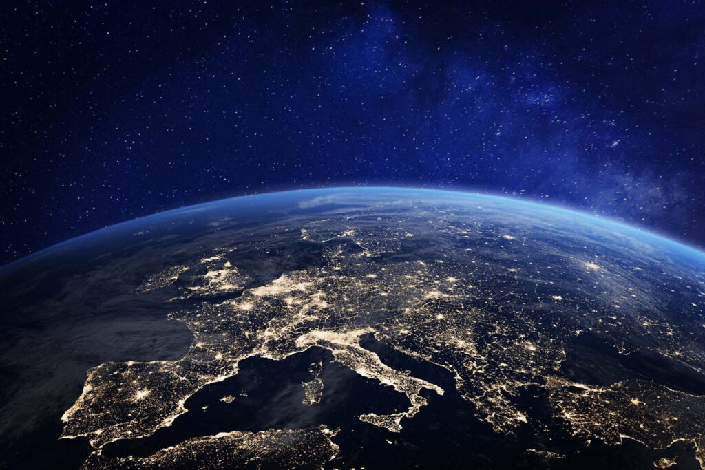 View of the earth from space View of the earth from space