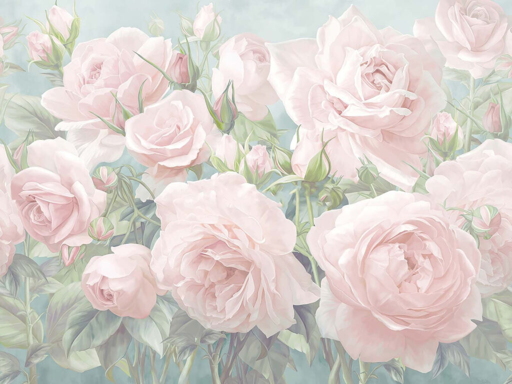 Group of pink roses Group of pink roses