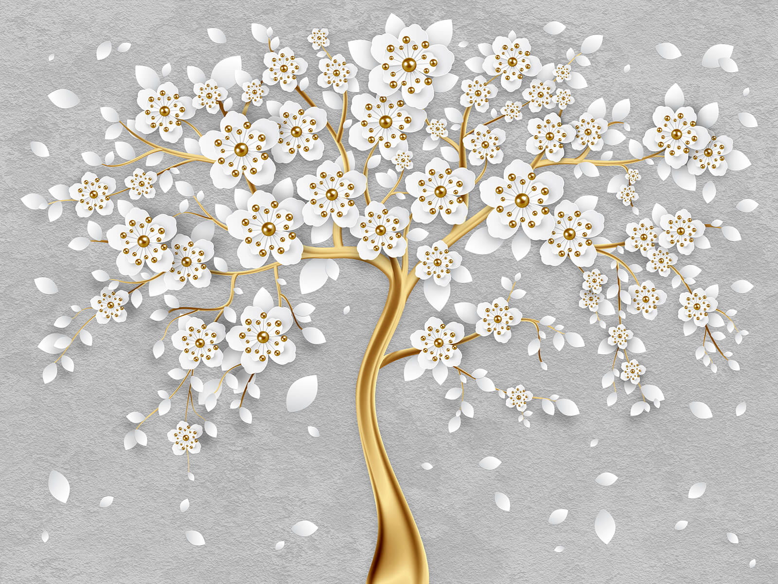 u59828p - Tree with white flowers and leaves - tegory