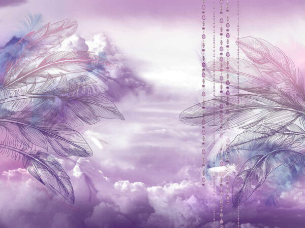 Purple and pink clouds and a purple sky with clouds Purple and pink clouds and a purple sky with clouds