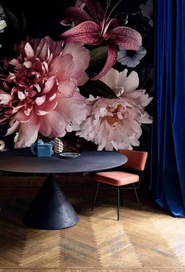 Elegant arrangement of dark blooms. Elegant arrangement of dark blooms.
