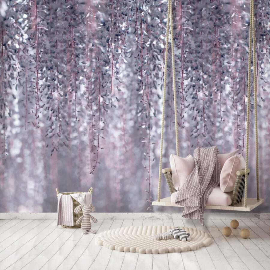 Delicate leaves in soft colors