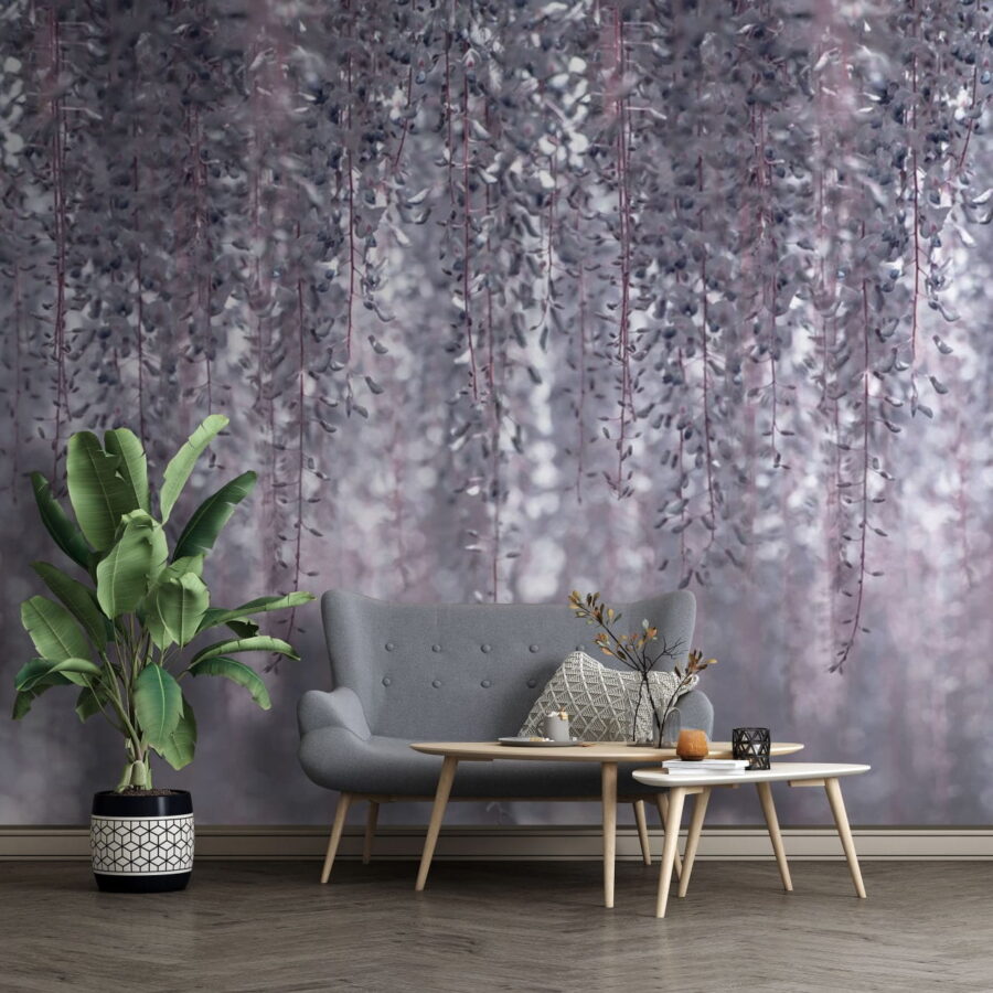 Delicate leaves in soft colors