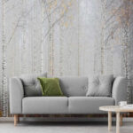 Wall murals Group of trees in a forest