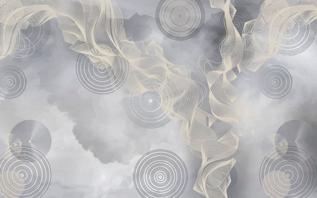 Grey and white background with circles and lines Grey and white background with circles and lines