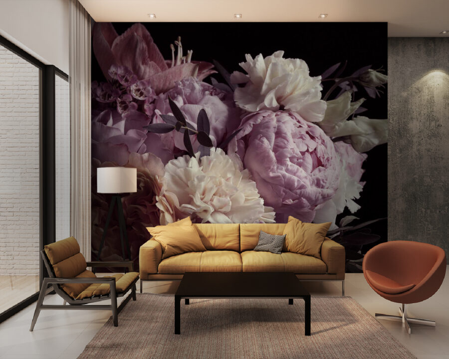 Delicate blooms in soft hues