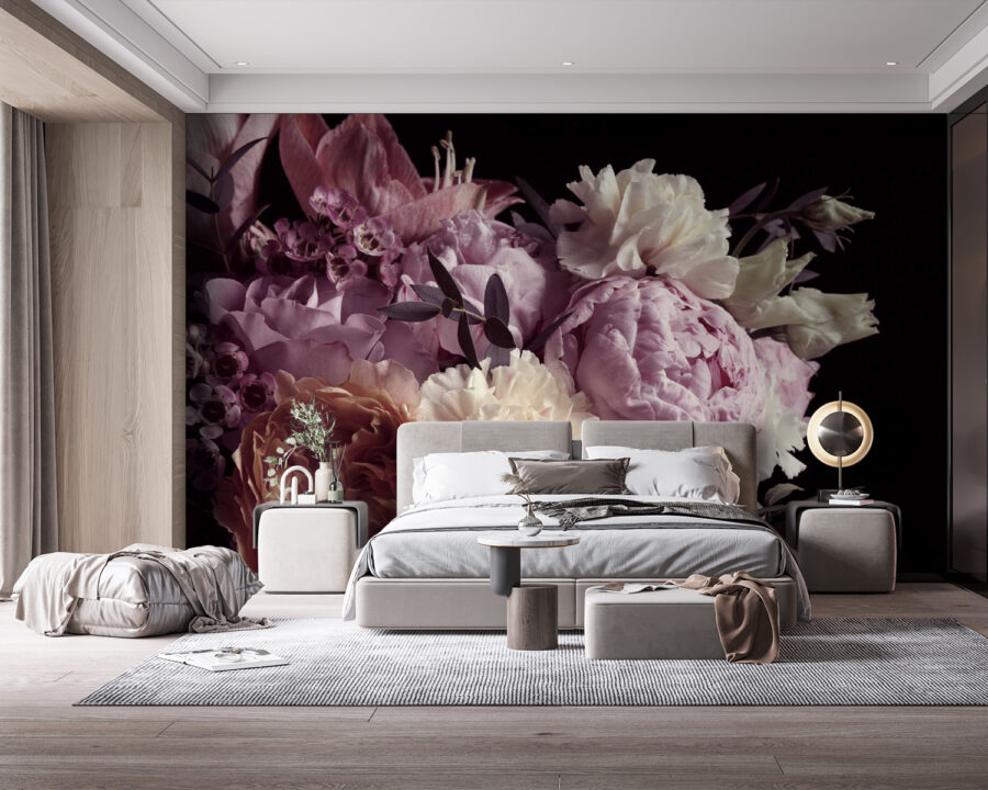Delicate blooms in soft hues