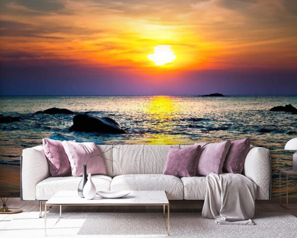 Sunset over a beach u57778pig38 600x480 - Sunset over a beach - tegory