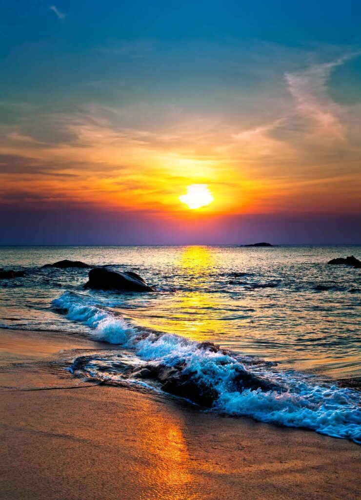 Sunset over a beach u57778p 740x1024 - Sunset over a beach - tegory