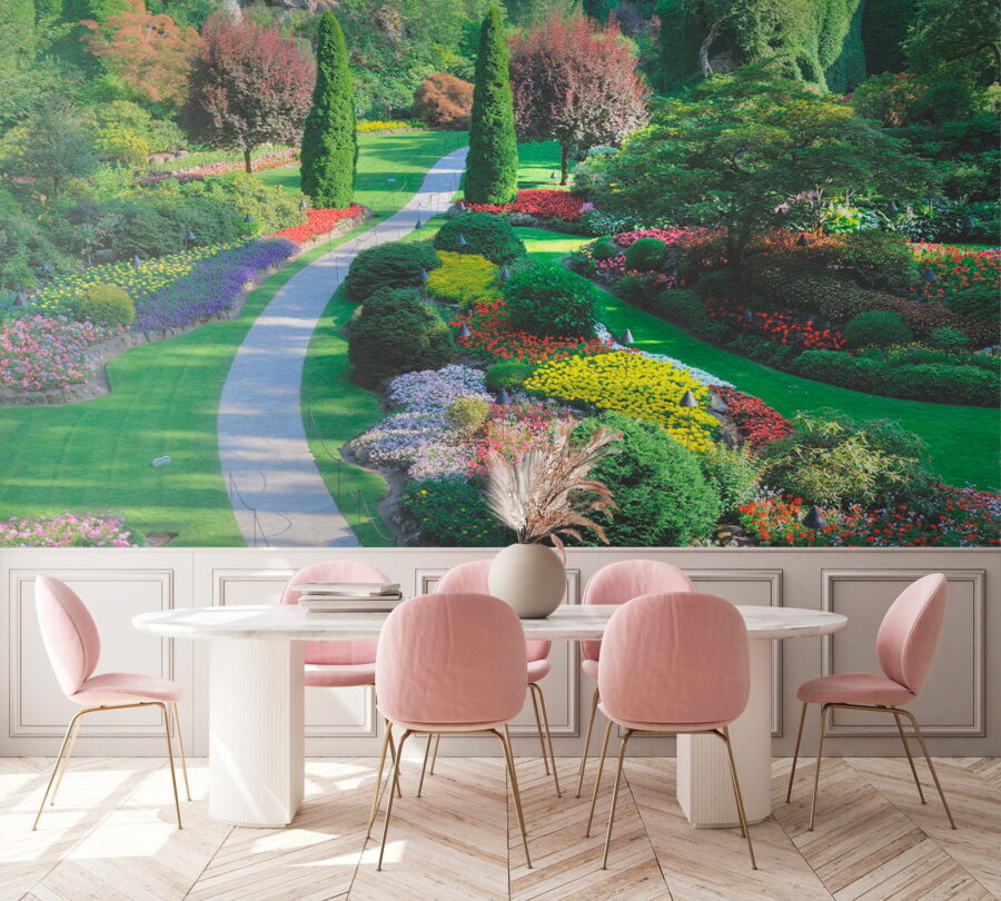 Garden with many flowers and trees u57674pik2 900x810 - Garden with many flowers and trees - tegory