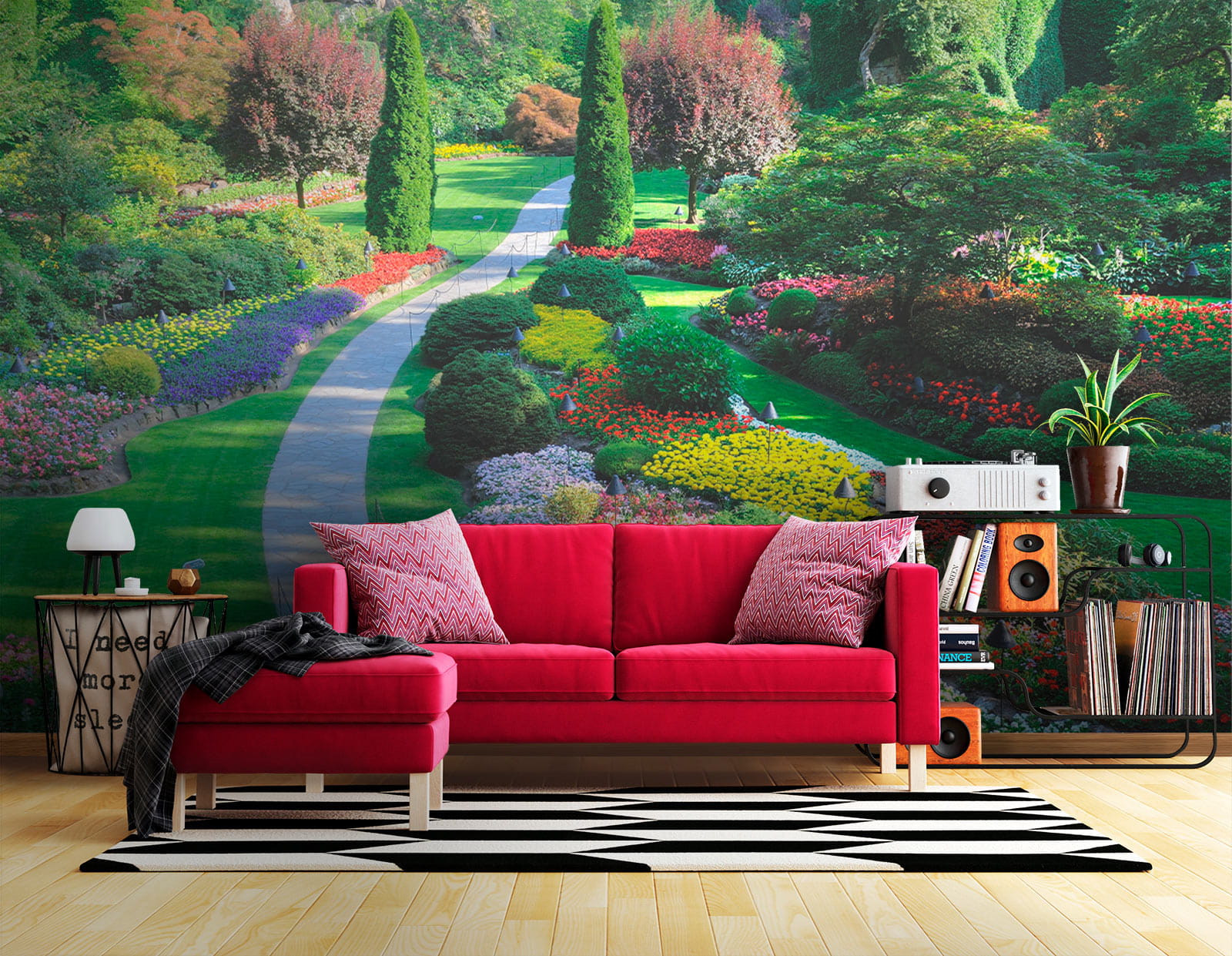 Garden with many flowers and trees u57674pig2m - Garden with many flowers and trees - tegory