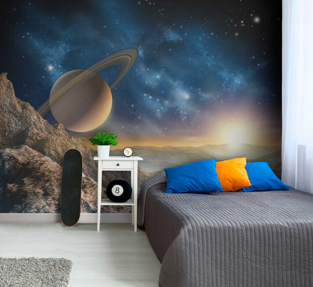 Planet with rings in the sky u57068pir2m 1024x941 - Planet with rings in the sky - tegory