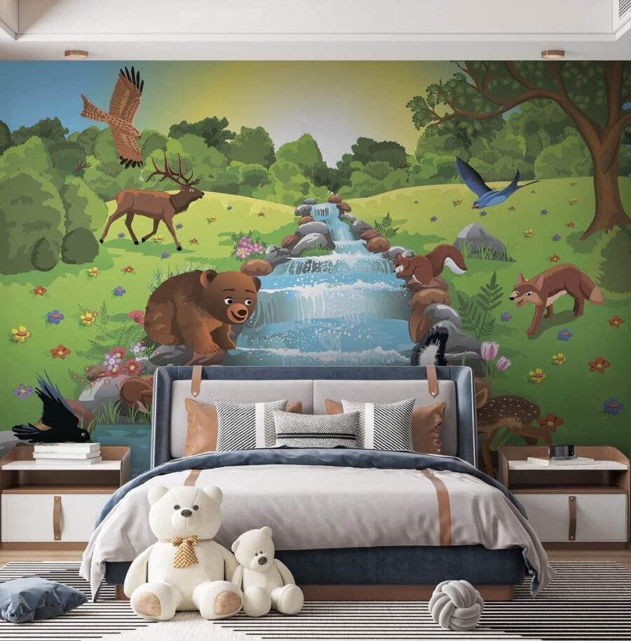 Cartoon of animals in a stream u55792pib1 900x914 - Cartoon of animals in a stream - tegory