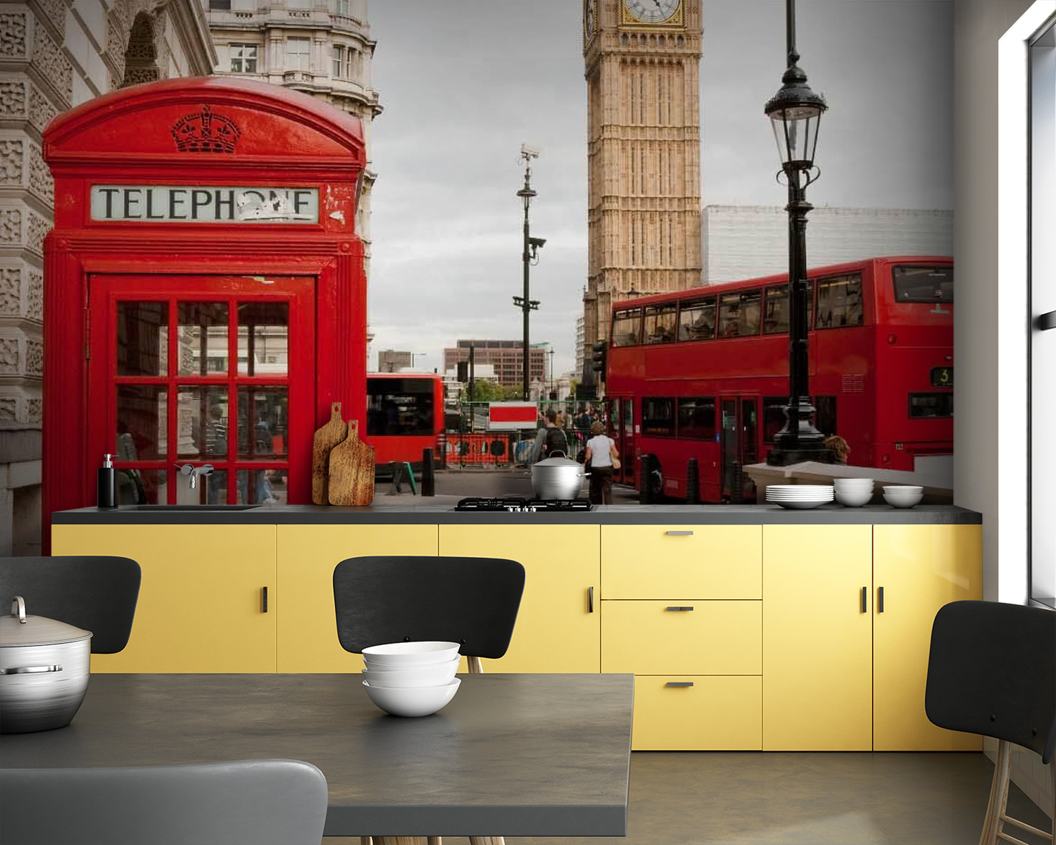 Red telephone booth in a city u55730pik83m - Red telephone booth in a city - tegory