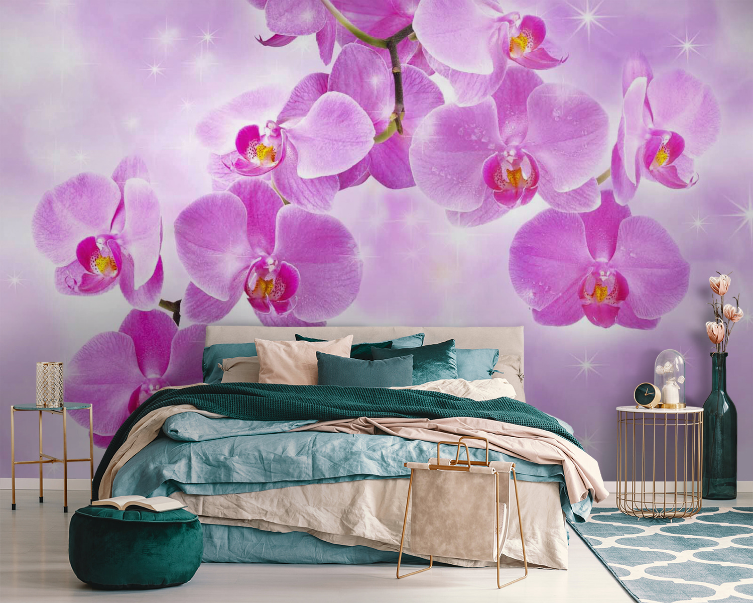 u55600pib111m - Delicate orchids in soft hues - tegory