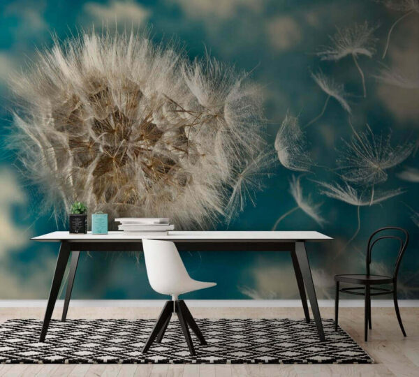 Fluffy seeds drifting in the breeze Fluffy seeds drifting in the breeze
