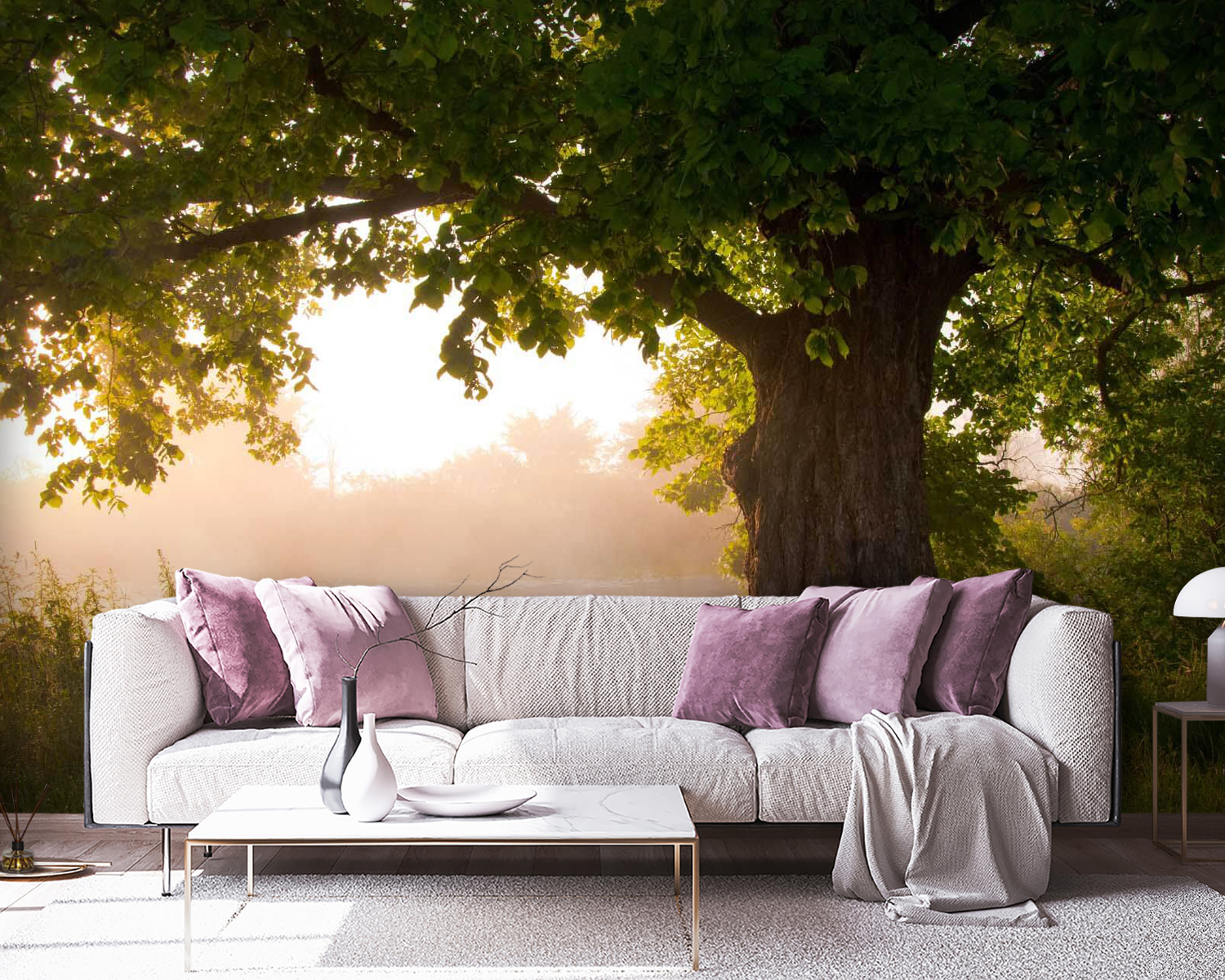 u55187pig38m - Tree with a foggy river - tegory