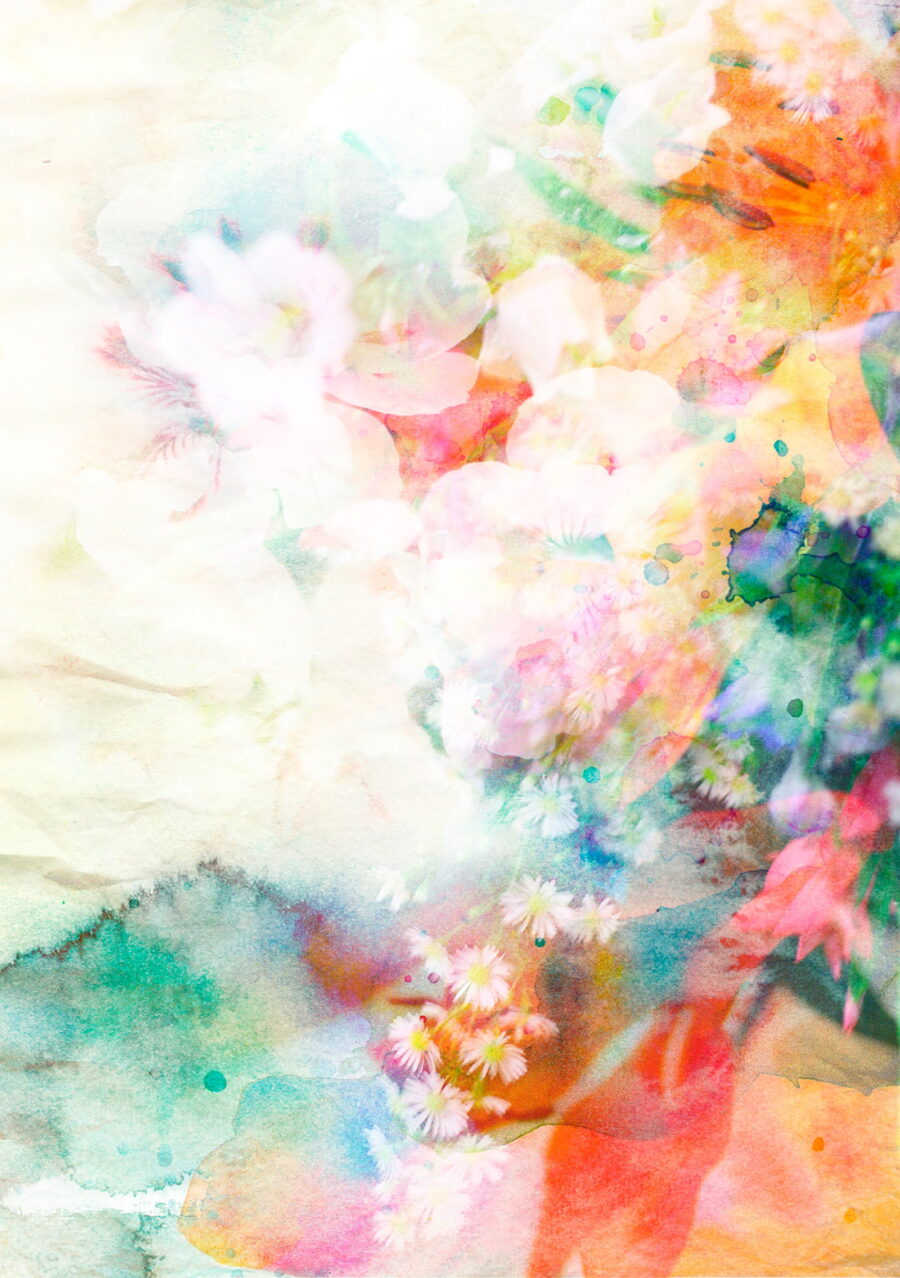 Wall murals Colorful flower painting - Image 4