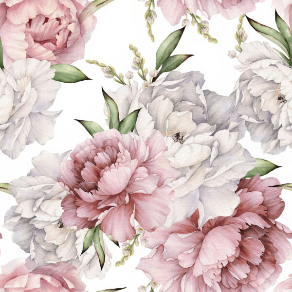 Pattern of flowers and leaves Pattern of flowers and leaves