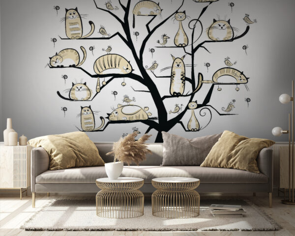 Tree with cats on it Tree with cats on it