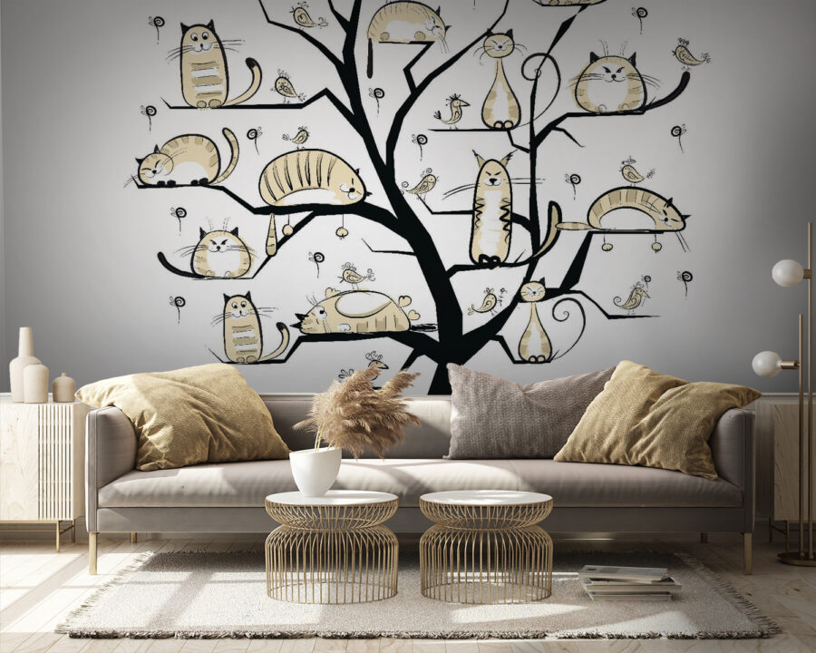 Tree with cats on it Tree with cats on it