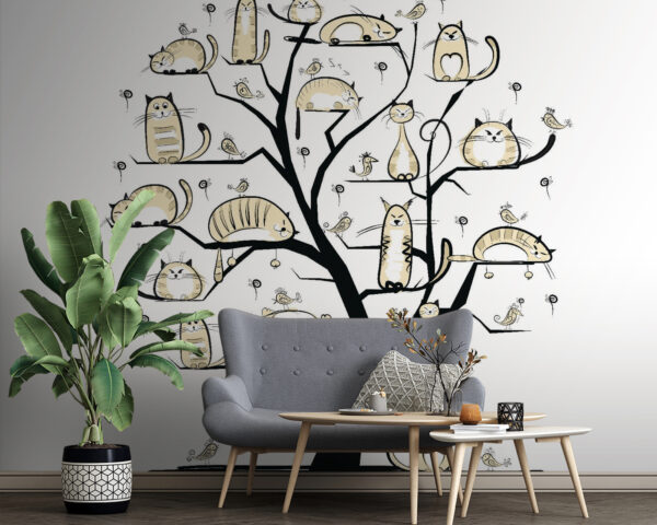 Tree with cats on it Tree with cats on it