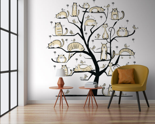 Tree with cats on it Tree with cats on it