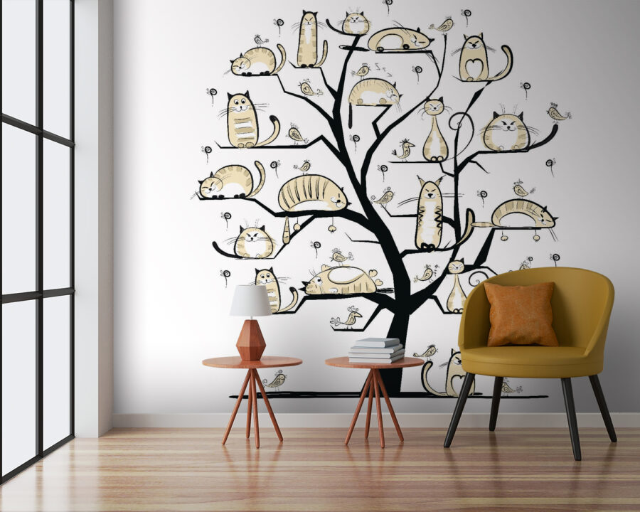 Tree with cats on it Tree with cats on it