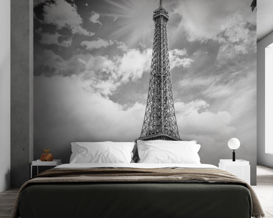 Tall tower with a cloudy sky