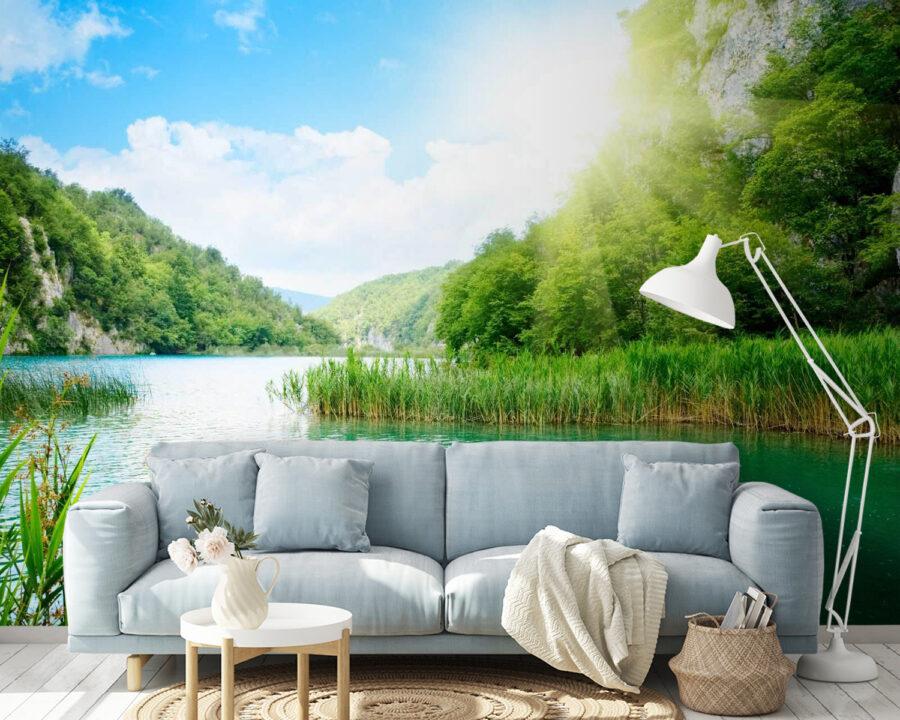 Body of water with grass and trees around it u54263pig14 900x720 - Body of water with grass and trees around it - tegory