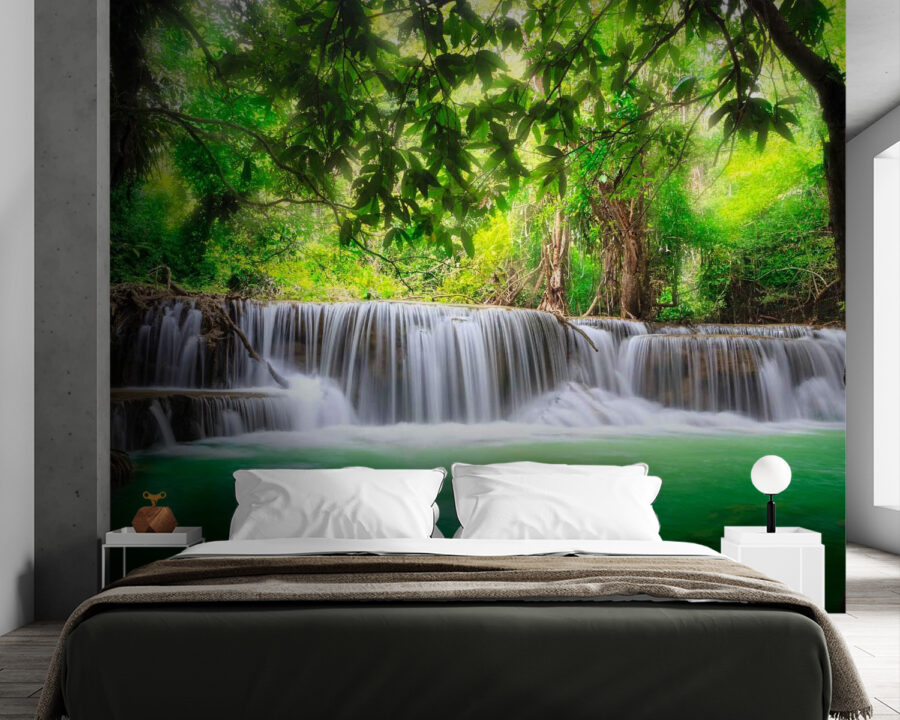 Waterfall in a forest Waterfall in a forest