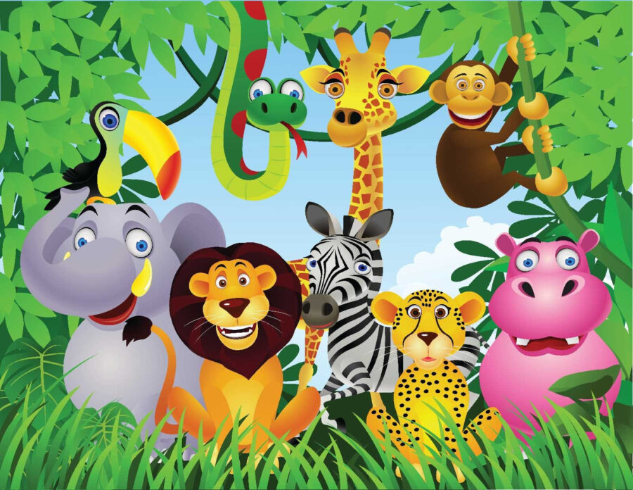 Group of animals in the jungle u53685p 900x696 - Group of animals in the jungle - tegory