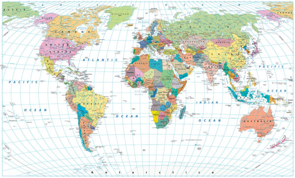 Map of the world Map of the world