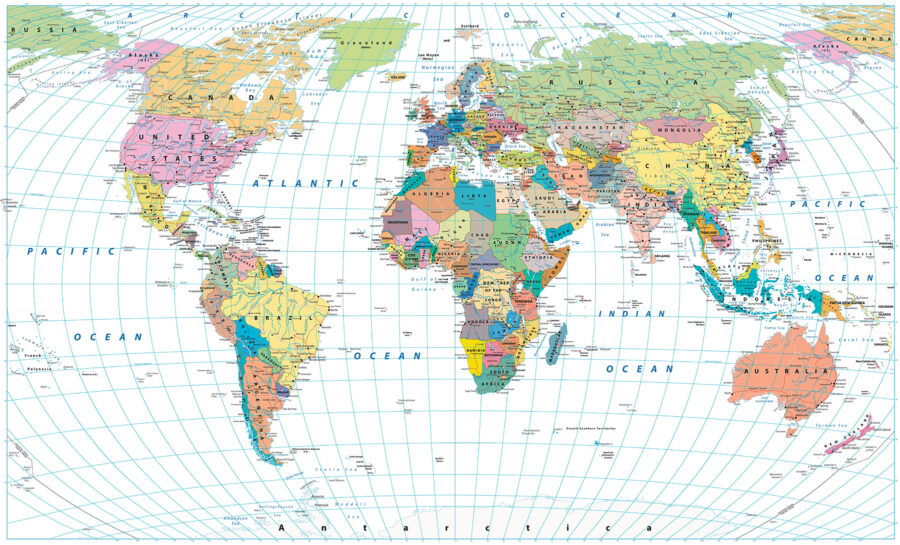 Map of the world Map of the world