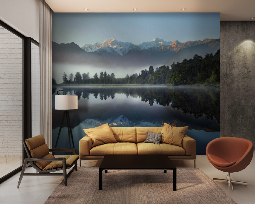 u53417pig28 1024x819 - Lake with trees and mountains in the background - tegory