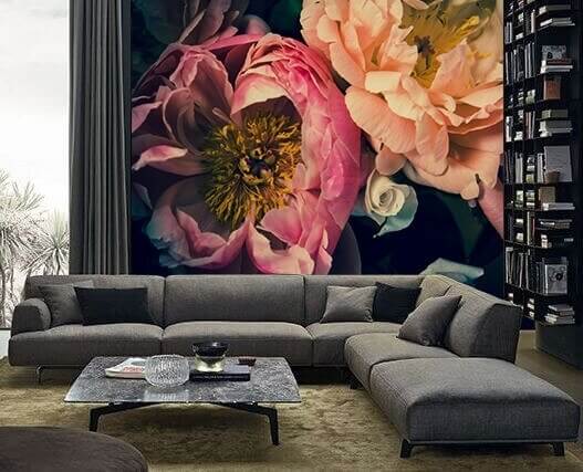 Wall murals Beautiful blooms in soft hues (SKU: u53297) Wall murals Wall murals Beautiful blooms in soft hues (SKU: u53297)