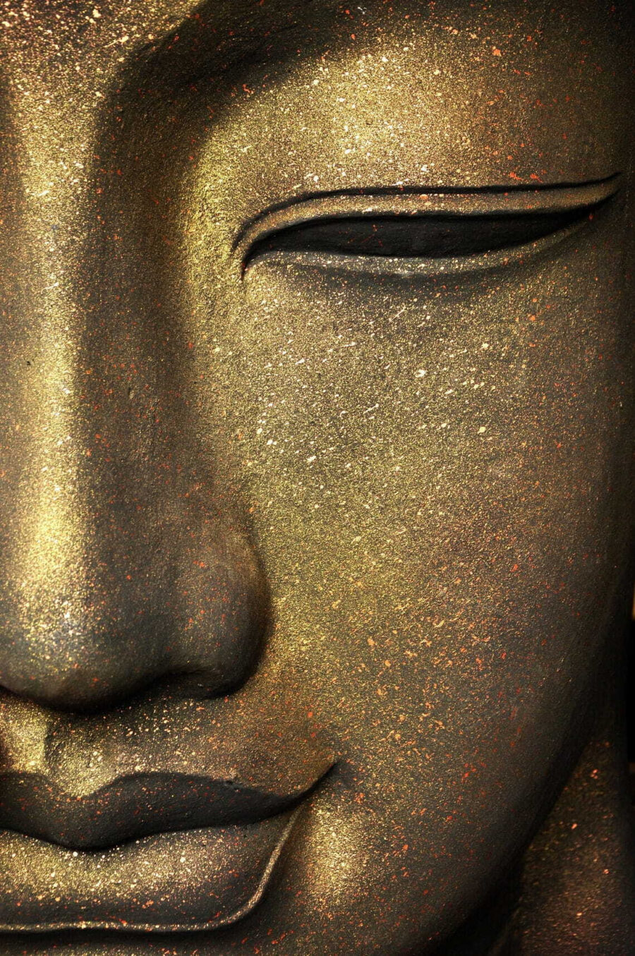 Tranquil expression of inner peace.