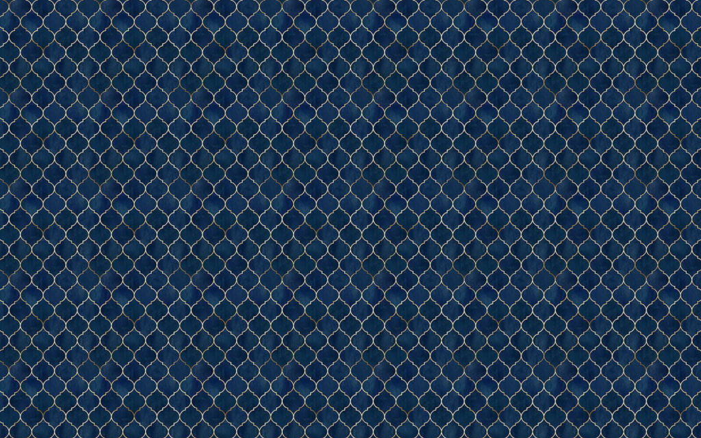 Blue and white lattice pattern Blue and white lattice pattern