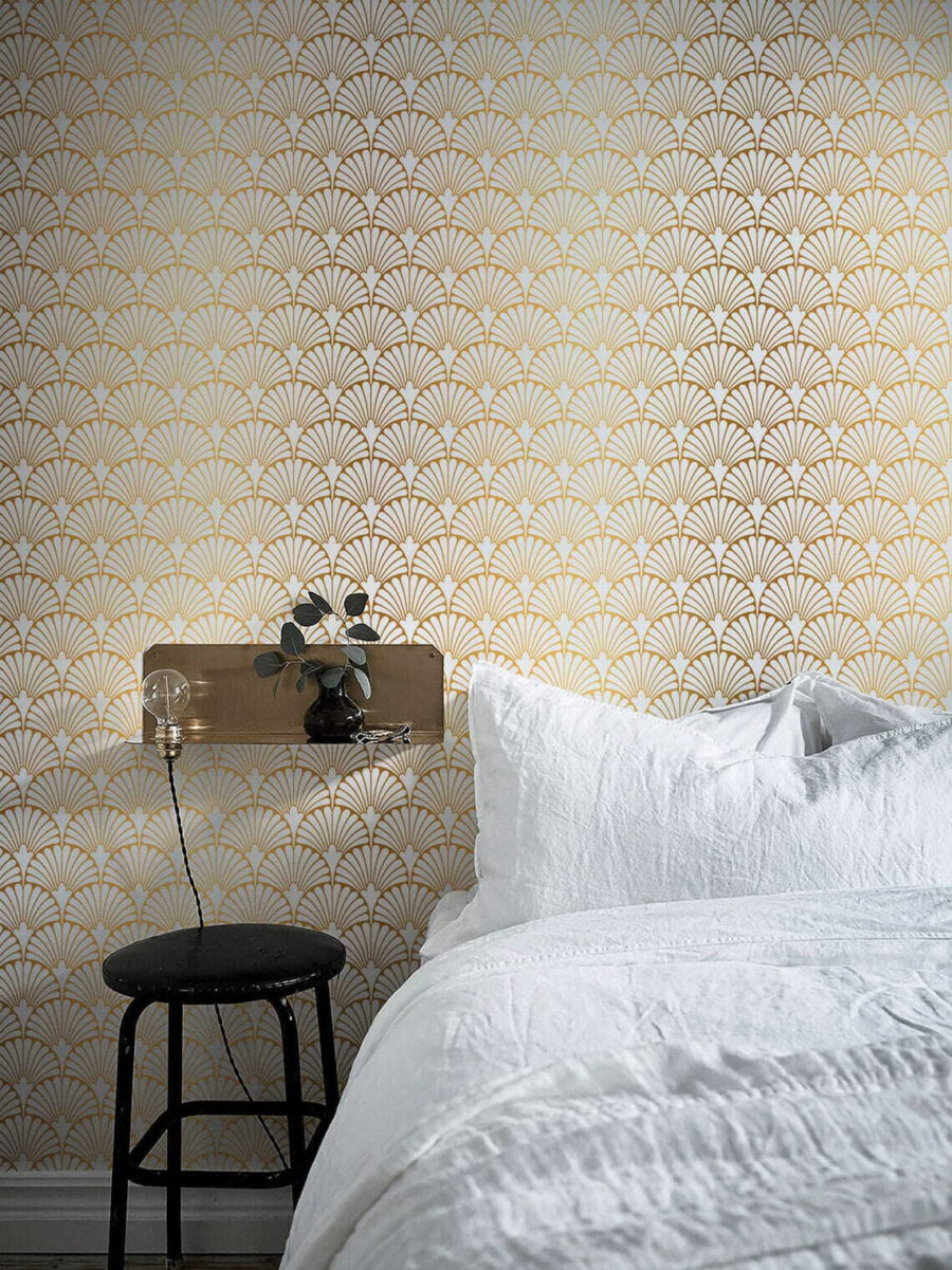 Elegant pattern in warm yellow tones. Elegant pattern in warm yellow tones.