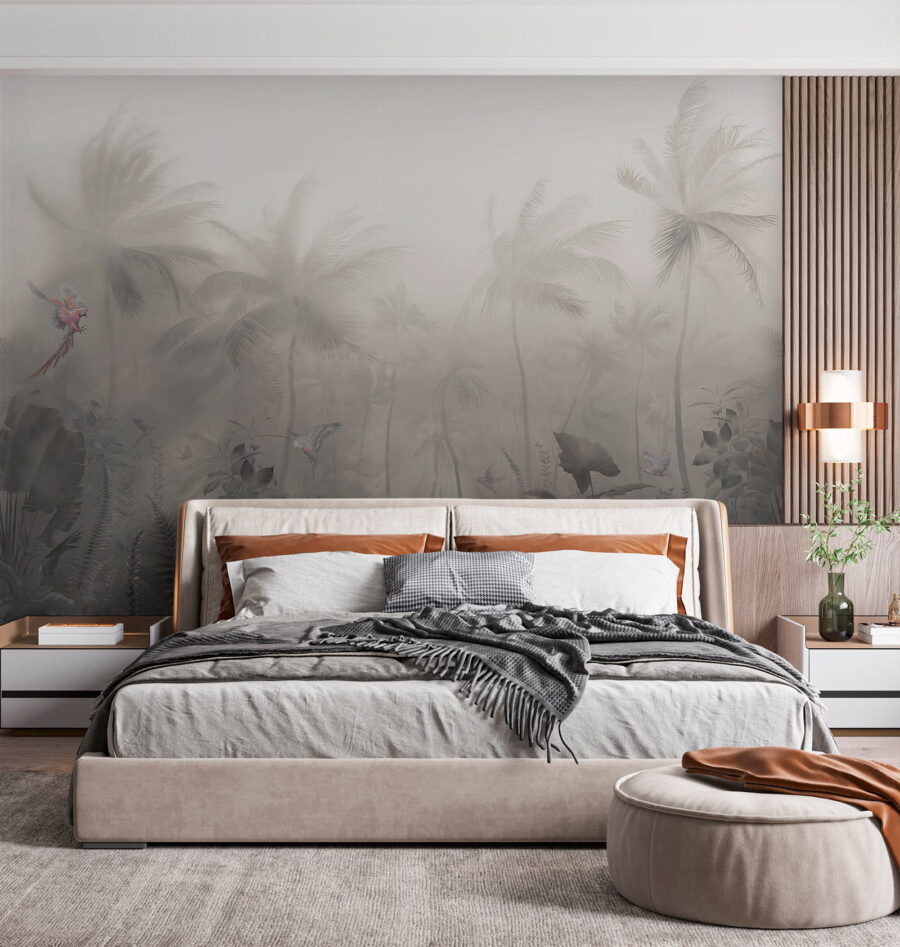 Foggy forest with palm trees and butterflies u53065pib1m 900x947 - Foggy forest with palm trees and butterflies - tegory